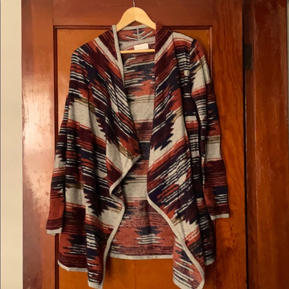Lucky Brand multi striped cardigan